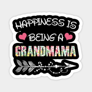 Happiness is being grandmama floral gift Magnet