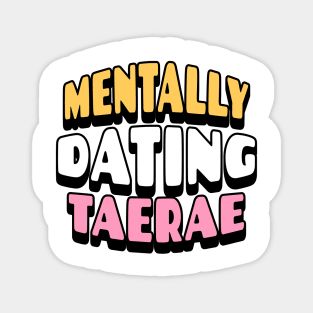 Zero base one zb1 mentally dating kim taerae zerose typography | Morcaworks Magnet