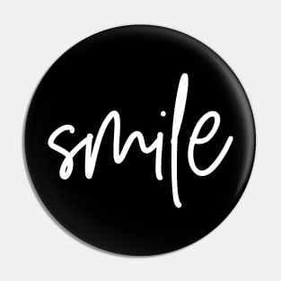 Smile - White Pin