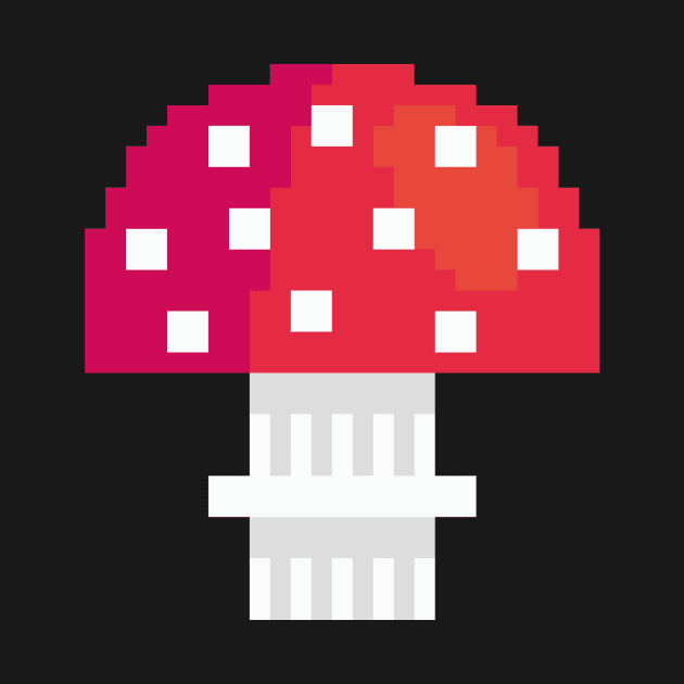 Mushroom Master Fly Agaric Pixel Art by Mushroom Master