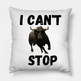 black toro i can't stop run Pillow