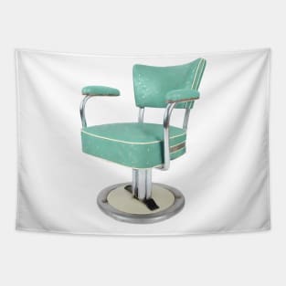 Green chair illustration Tapestry