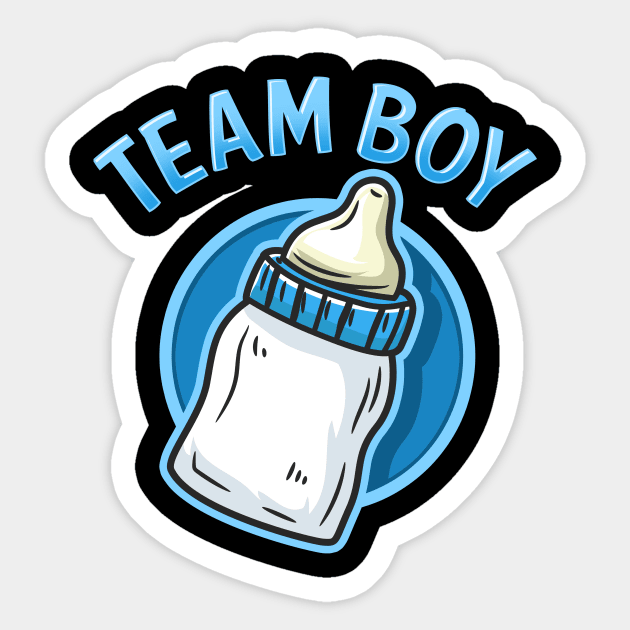 Team Boy - Pregnancy Announcement - Baby Shower - Team Boy - Sticker