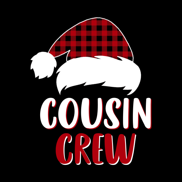 Cousin Crew Red Plaid Santa Hat Family Matching Christmas Pajama by Sincu