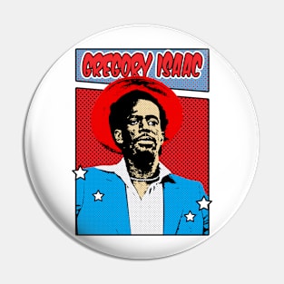 Gregory isaac 80s Pop Art Comic Style Pin