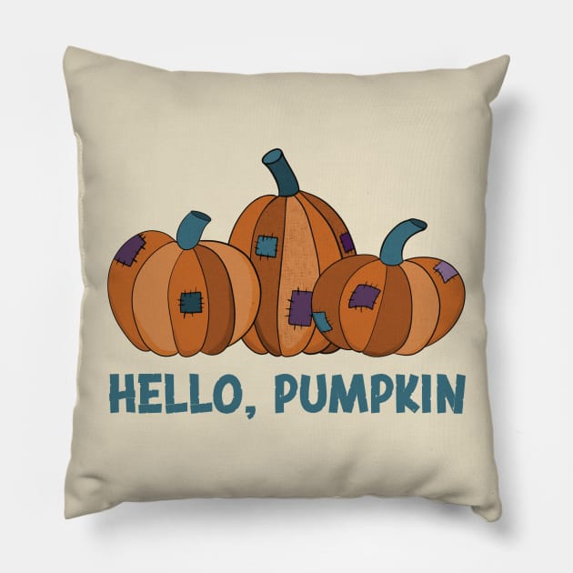 Hello, Pumpkin Pillow by Alissa Carin