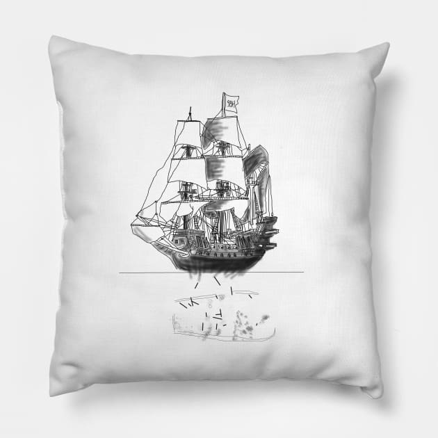 San Jose Galleon by 9BH Pillow by JD by BN18 