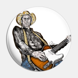 Cowboy Guitar Player Pin