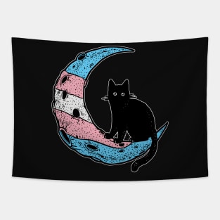 Transgender Moon Cat Tapestry