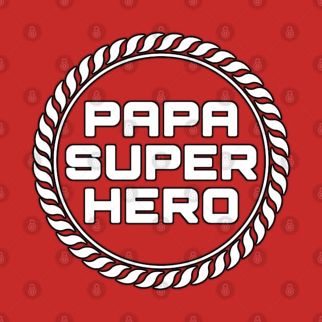 Papa Superhero Circle by 29Butterfly_Studio