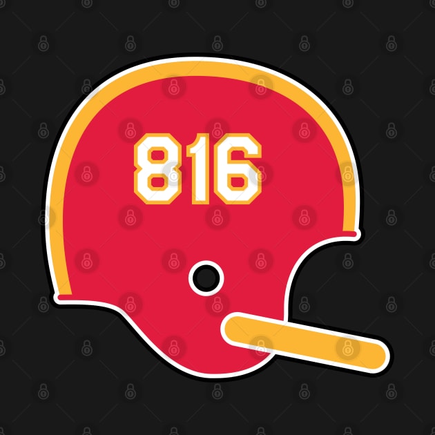 Kansas City Chiefs 816 Helmet by Rad Love