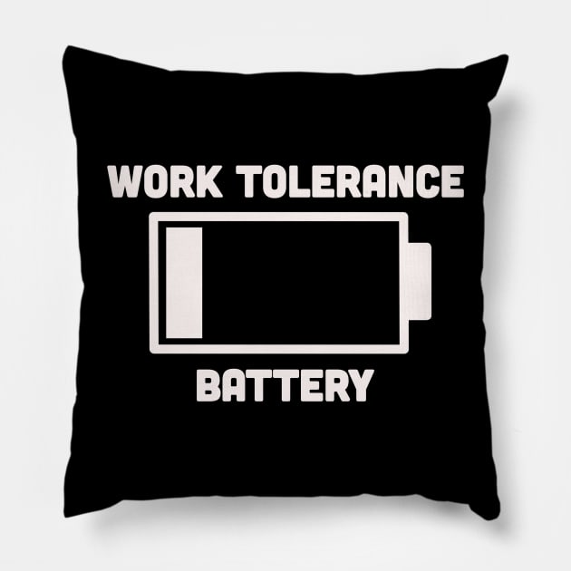 Work Tolerance Battery Pillow by Milasneeze