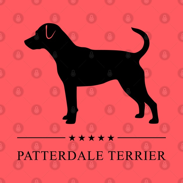 Patterdale Terrier Black Silhouette by millersye