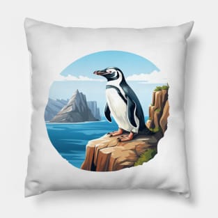 Galapagos Penguin Pillow