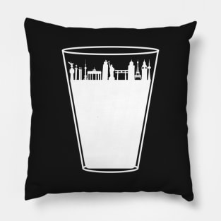 Drink Around the World Skyline Pillow