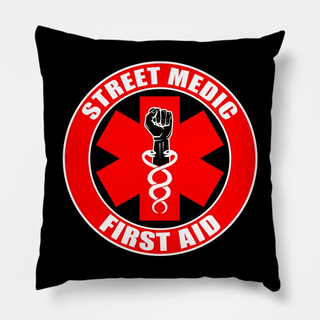 Street Medic First Aid Pillow by NinthStreetShirts