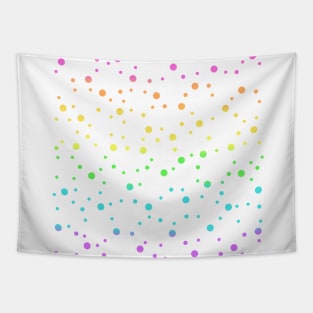 Rainbow Gradient Polka Dots Tapestry