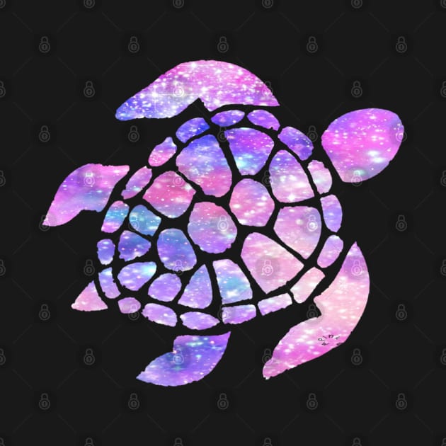 Pastel Pink Purple Galaxy Turtle by Felicity-K