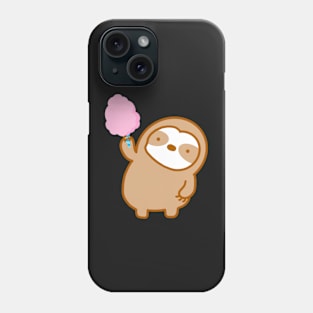 Cute Pink Cotton Candy Sloth Phone Case