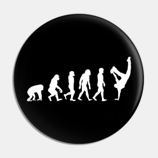 Evolution of a breakdancer - Funny Dancing gift Pin