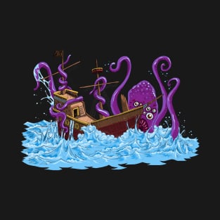 Giant Octopus Kraken Sea Monster Maritime T-Shirt