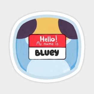 Bluey Name Tag Magnet