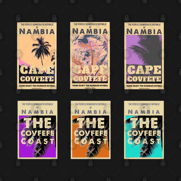 Vintage Nambian Travel Stickers - Set 1 by Dpe1974