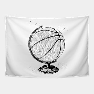 Basketball Globe Tapestry