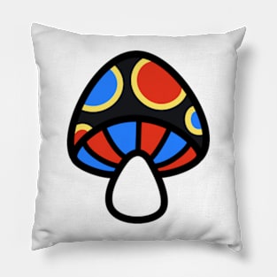 Polyamorous Mushroom Discrete Pride Flag Pillow