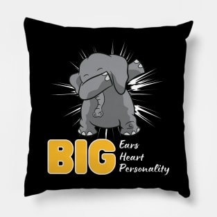 Big ears heart and personality Pillow