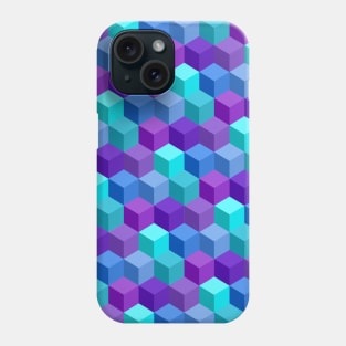 Abstract Blocks - Blue Phone Case