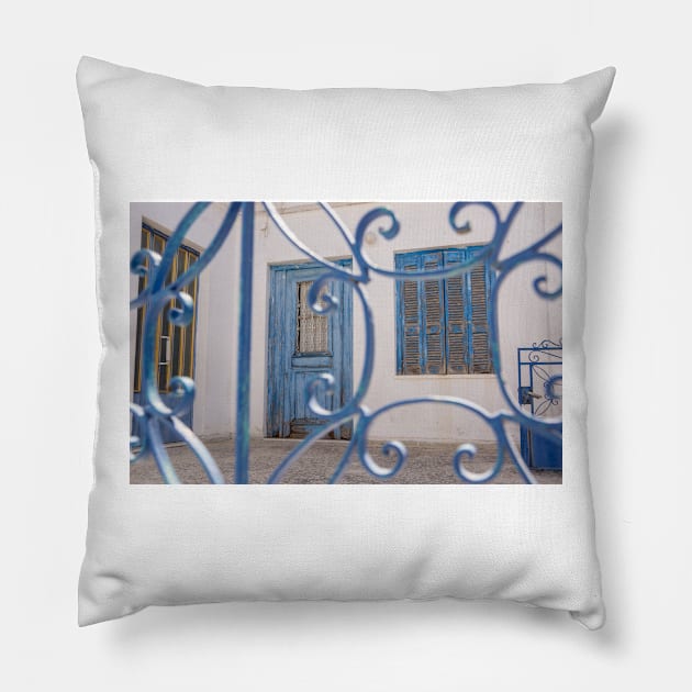 Through the iron gate. Pillow by sma1050