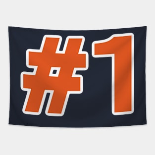 Orange number one Tapestry