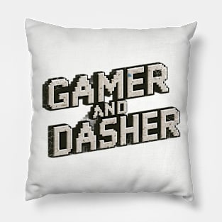 Gamer and Dasher the DoorDasher Pillow