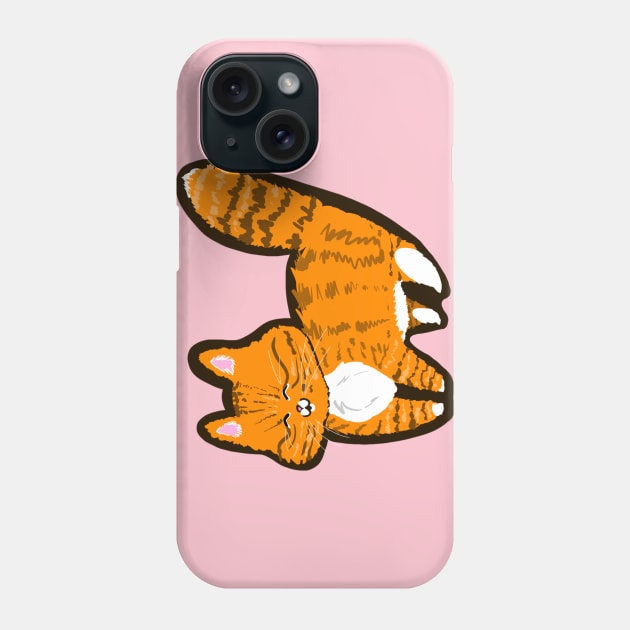 Happy gingey kitty Phone Case by Witchvibes