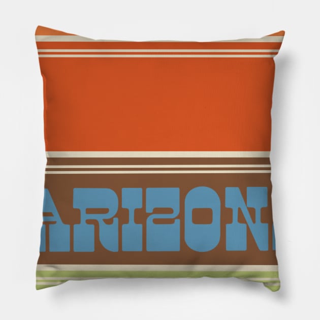 Arizona (70s Groovy) Pillow by TommyVision