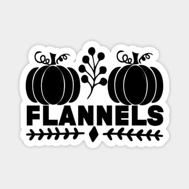 Flannel Simple Lettering Magnet by FashionDesignz