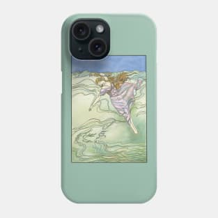 Drowning Girl (natural) Phone Case