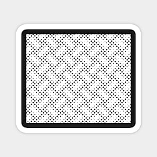 Decorative Black and White Pattern Magnet