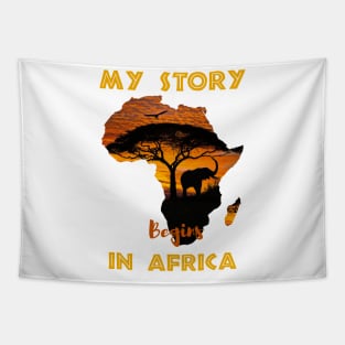 Story Begins In Africa Pride African-American History Month Tapestry