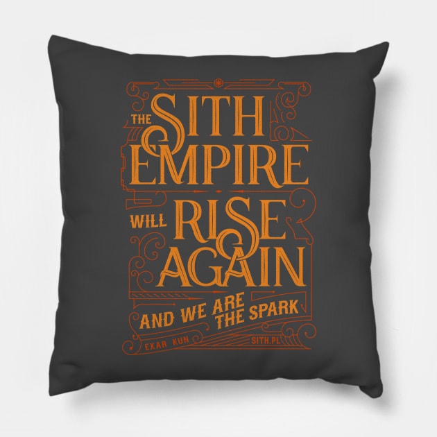 Sith empire will rise again Pillow by UncleAvi