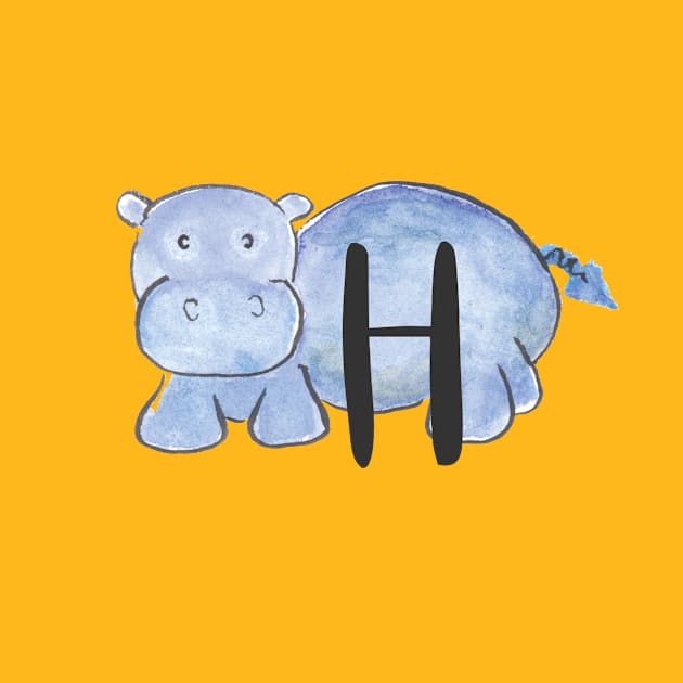 H is for Hippo by littlebigbit