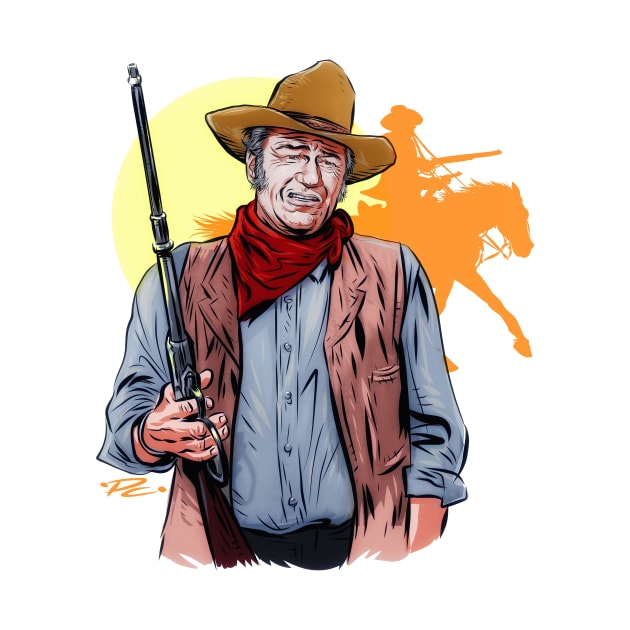 John Wayne - An illustration by Paul Cemmick by PLAYDIGITAL2020