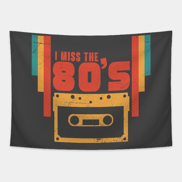 I miss the 80s retro vintage gift idea Tapestry by PlimPlom