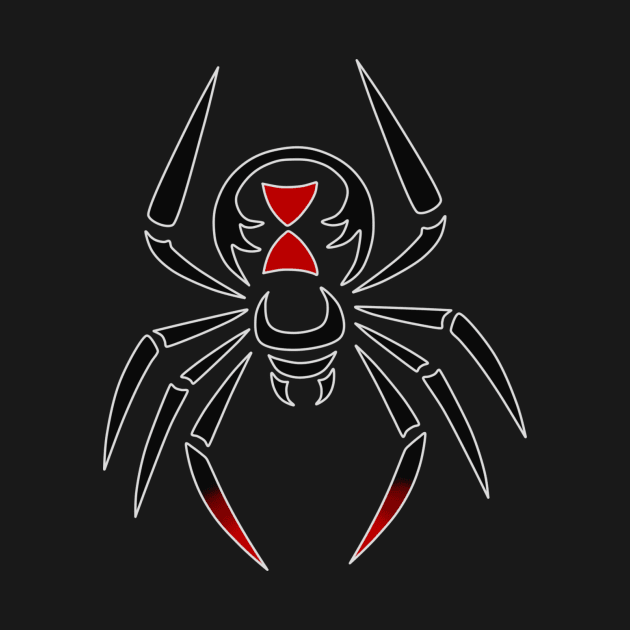 Black Widow Tribal Design by Alaina Williams