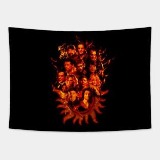 Supernatural Sketch - Fire Red Tapestry