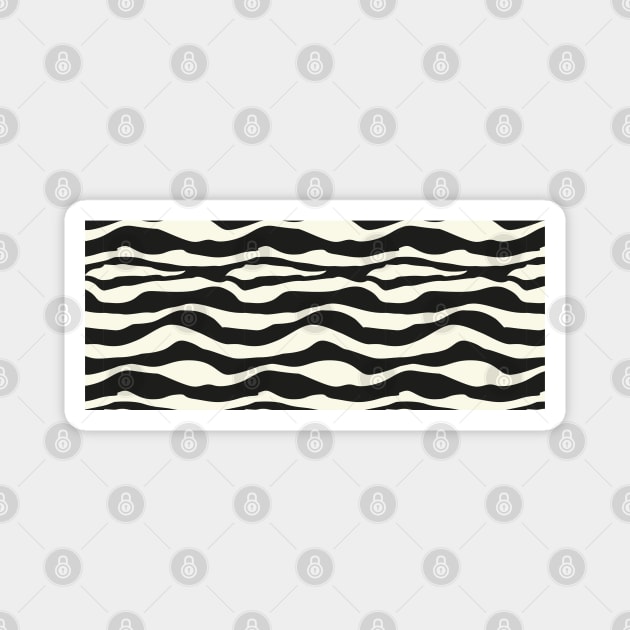 Zebra Design Magnet by Full Moon