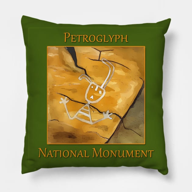 Petroglyph National Monument Pillow by WelshDesigns