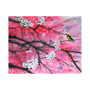 Finch Among the Cherry Blossoms T-Shirt