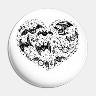 Happy Valentine's Day - My Spooky is My Valentine Heart Drawing Pin